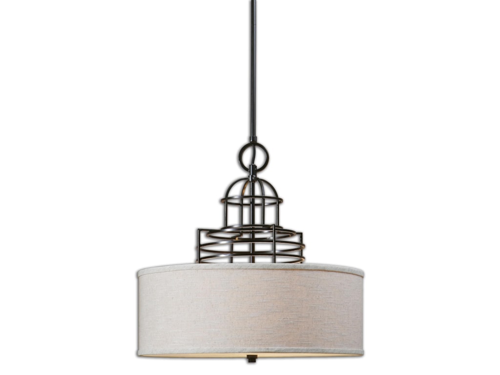 Uttermost Lighting Fixtures Pendant Lights 22021 Cupola Uttermost Lighting Fixtures Pendant Lightsuttermost Cupola 3 Light Drum Shade