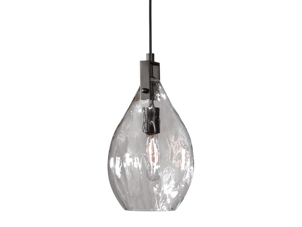 Uttermost Lighting Fixtures 22049 Campester 1 Light Watered Gl Uttermost Lighting Fixturescampester 1 Light Watered Gl Mini Pendant