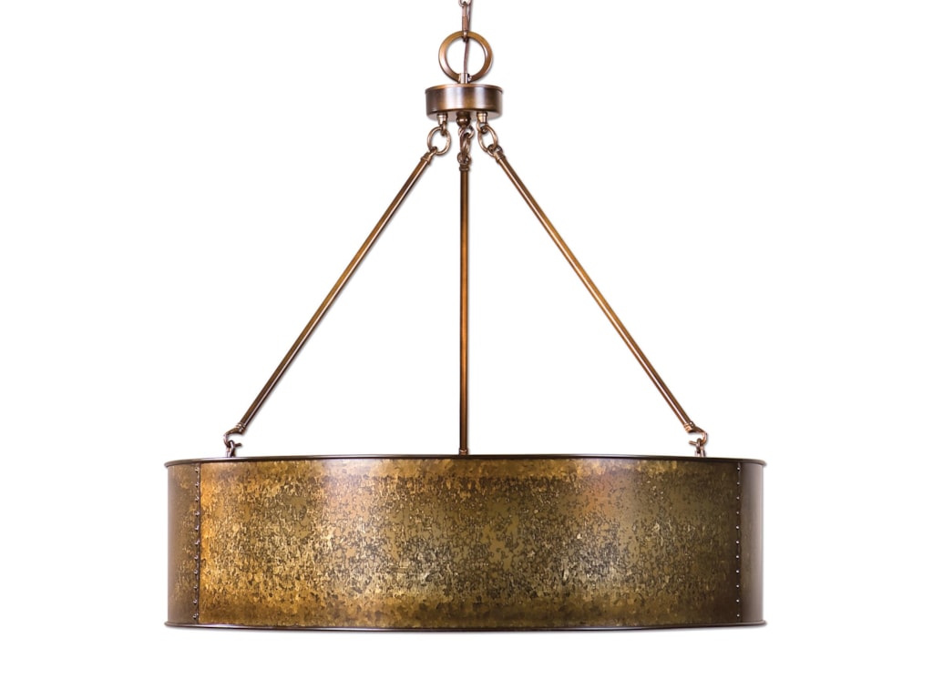 Uttermost Lighting Fixtures 22067 Wolcott 5 Light Golden Pendant Uttermost Lighting Fixtureswolcott 5 Light Golden Pendant