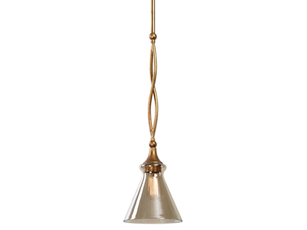 Uttermost Lighting Fixtures 22109 Glam 1 Light Gold Mini Pendant Uttermost Lighting Fixturesglam 1 Light Gold Mini Pendant