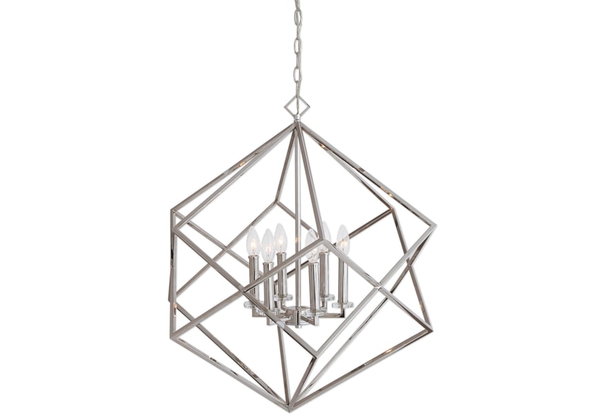 Uttermost Lighting Fixtures Pendant Lights 22122 Euclid 6 Light Pendant Lights 22122 Euclid 6 Light