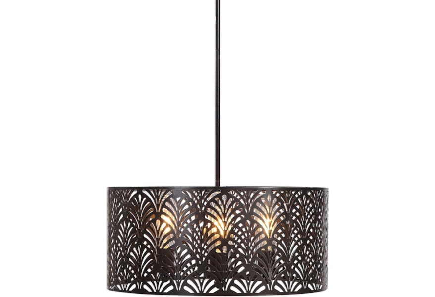 Uttermost Lighting Fixtures Pendant Lights Myrtle 3 Light Uttermost Lighting Fixtures Pendant