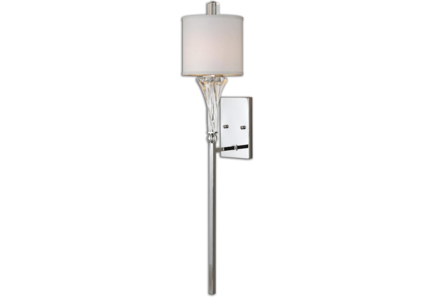 Lighting Fixtures Wall Sconces Uttermost Grancona 1 Light Chrome Wall Sconc