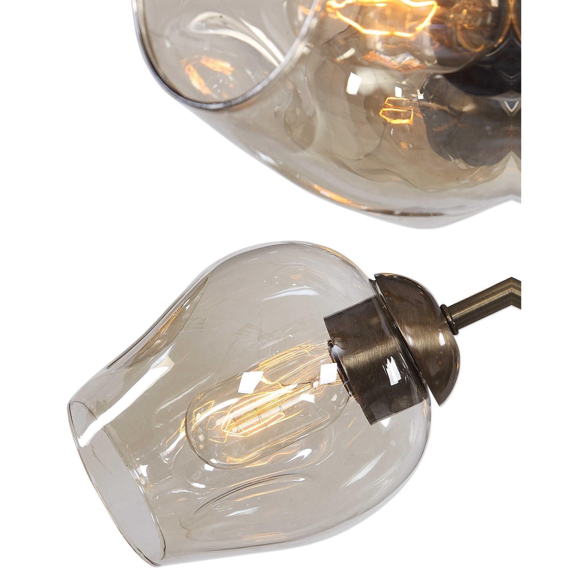 Uttermost Lighting Fixtures Chandeliers 21325 Chet 12 Light Sputnik Chandelier Thornton Furniture Pendant Lights Chandeliers