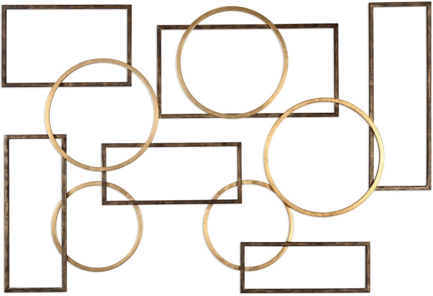 Uttermost Alternative Wall Decor 04062 Elias Bronze And Gold Wall