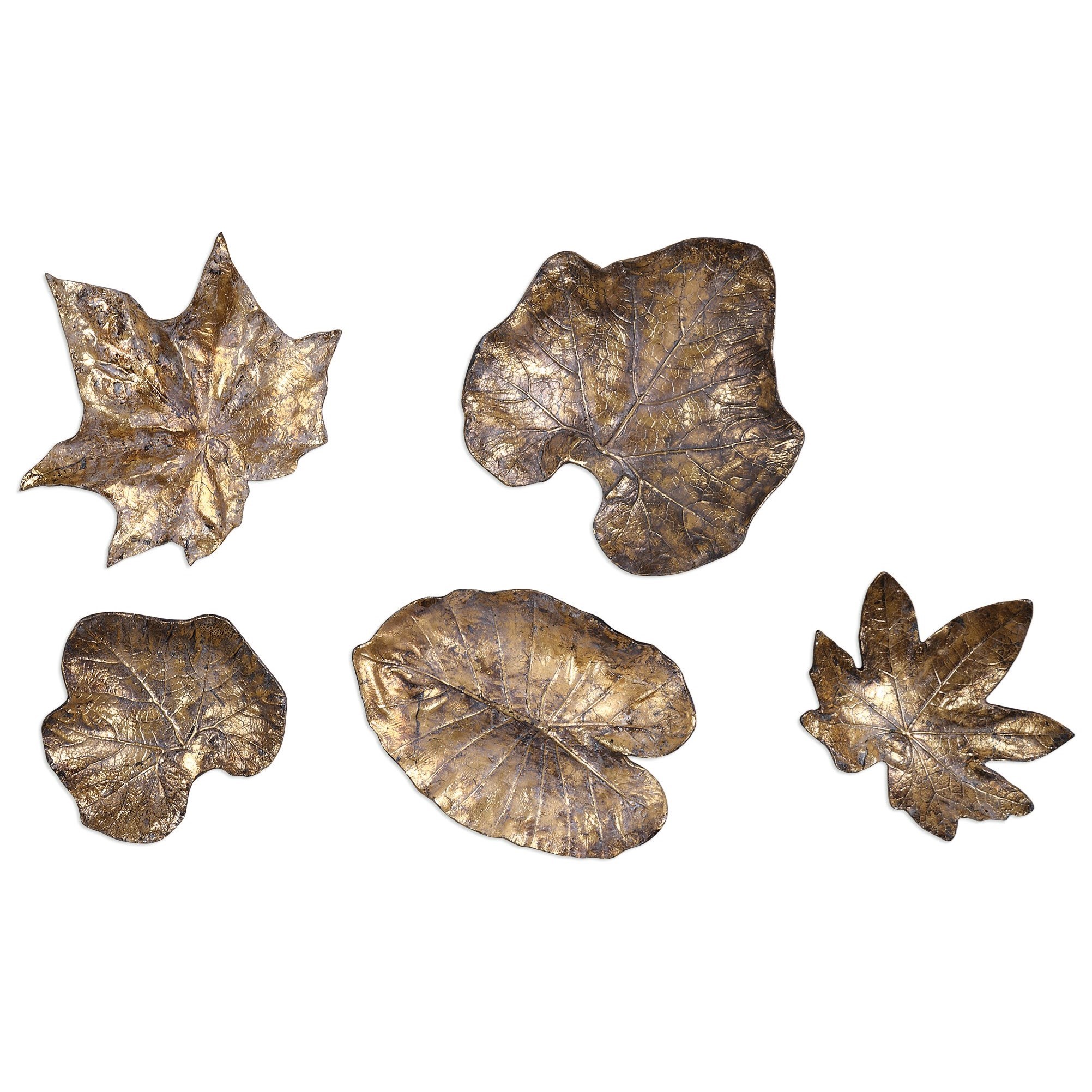 Uttermost Alternative Wall Decor 04063 Bronze Leaves Wall Art Set