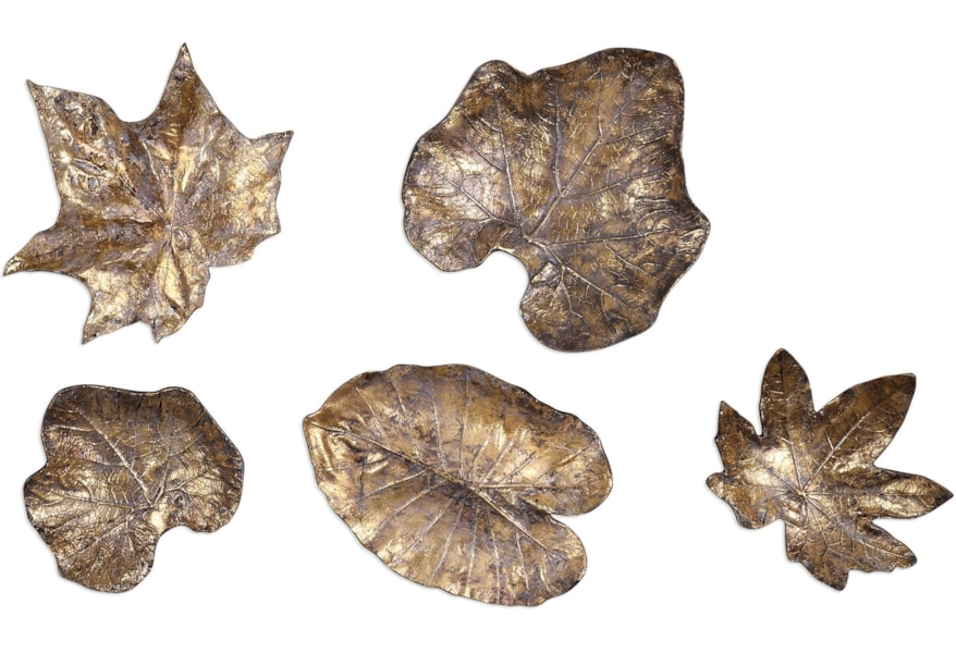 Uttermost Alternative Wall Decor 04063 Bronze Leaves Wall Art Set