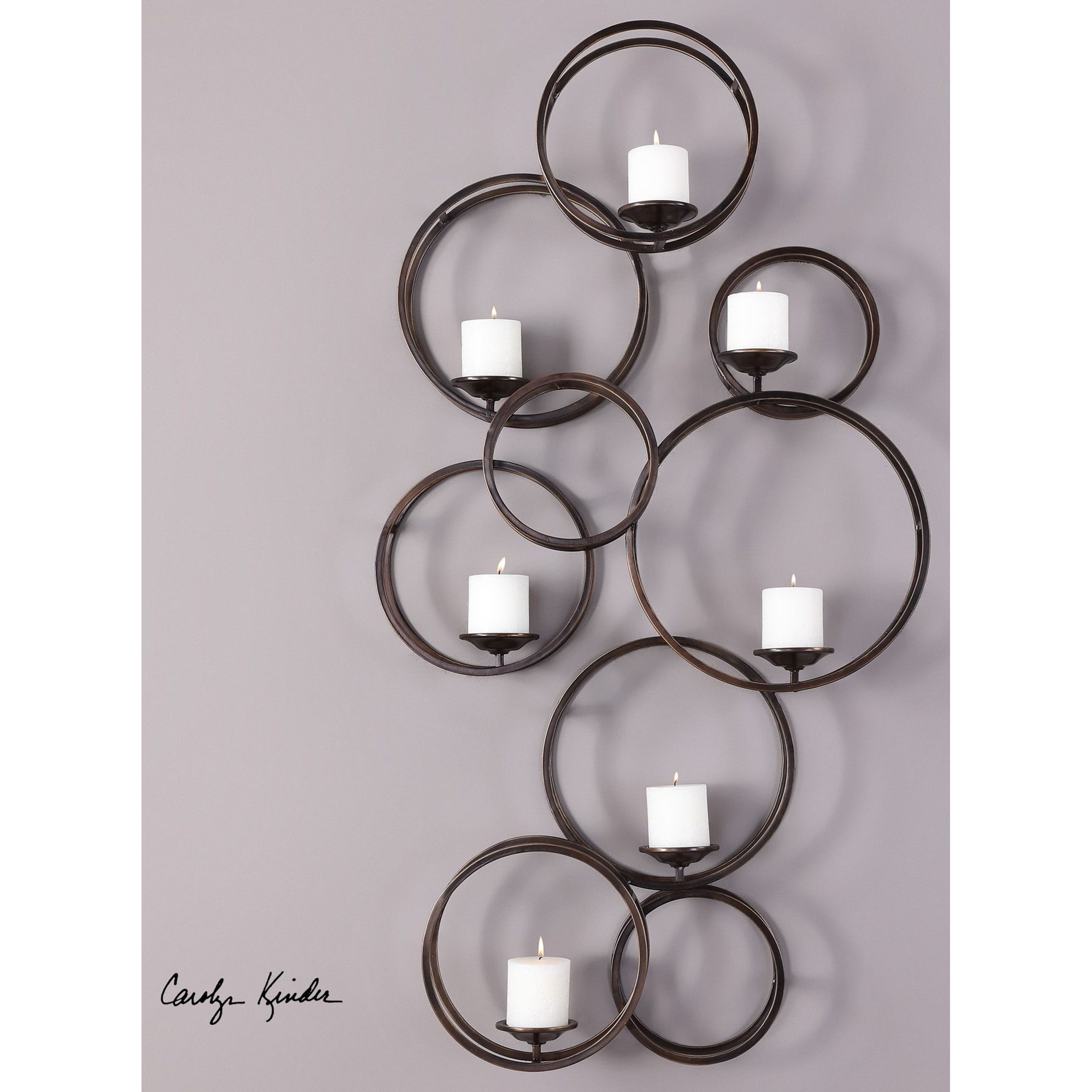 Uttermost Alternative Wall Decor 04135 Liya 7 Candle Iron Wall