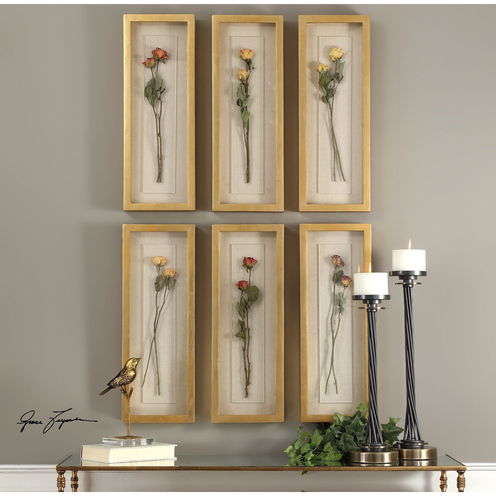 Uttermost Alternative Wall Decor 04141 Rosalie Long Stem Shadow