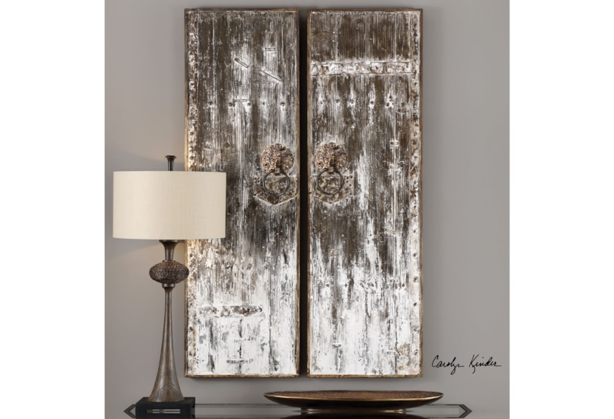 Uttermost Alternative Wall Decor 04143 Giles Aged Wood Wall Art S