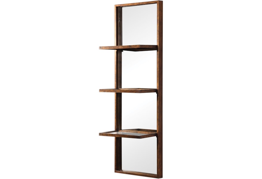 Uttermost Alternative Wall Decor Dalis Mirrored Wall Shelf