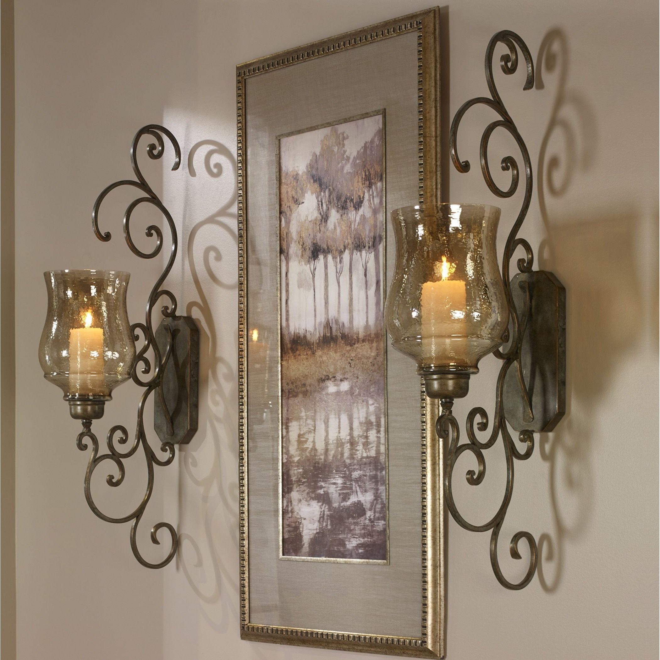Uttermost Alternative Wall Decor 04173 Davinia Candle Sconce