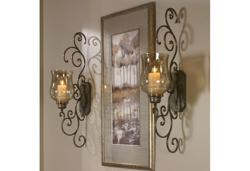 Uttermost Alternative Wall Decor 04173 Davinia Candle Sconce