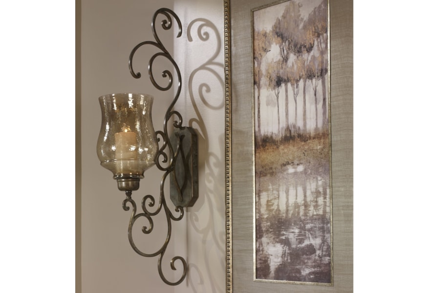 Uttermost Alternative Wall Decor 04173 Davinia Candle Sconce Wall Decor 04173 Davinia Candle Sconce