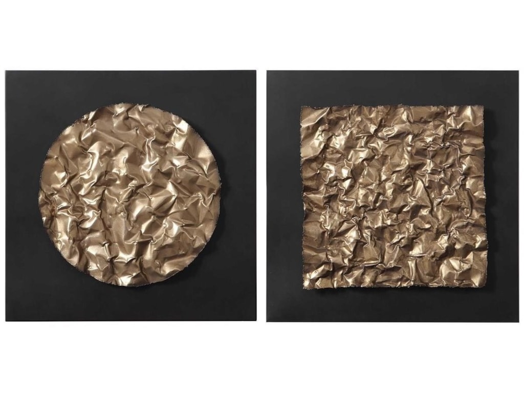 Uttermost Alternative Wall Decor Boaz Gold Wall Decor Set Of 2