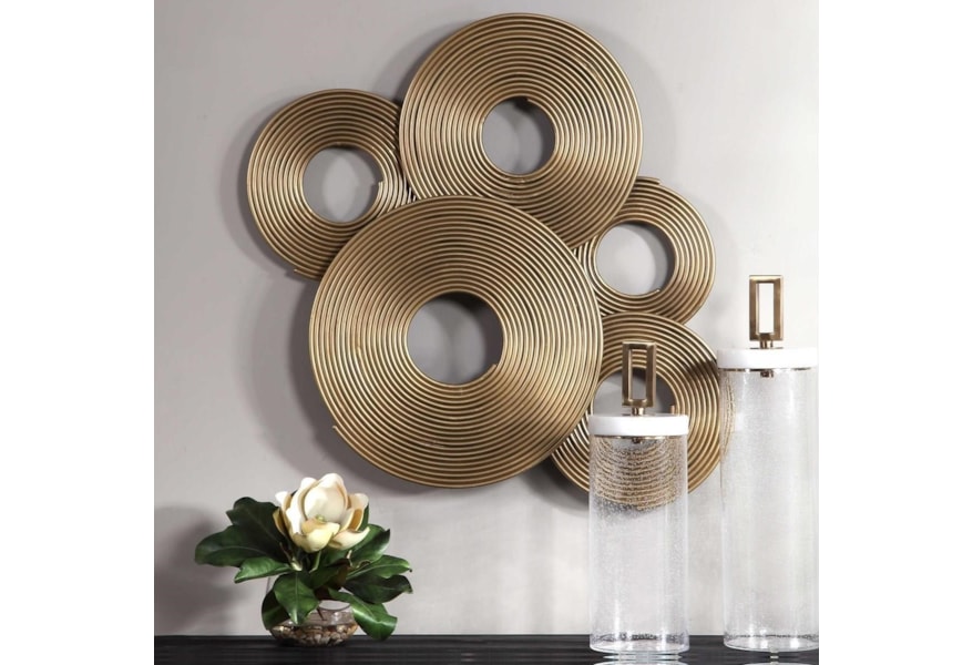Uttermost Alternative Wall Decor Ahmet Gold Rings Alternative Wall Decor Ahmet Gold Rings