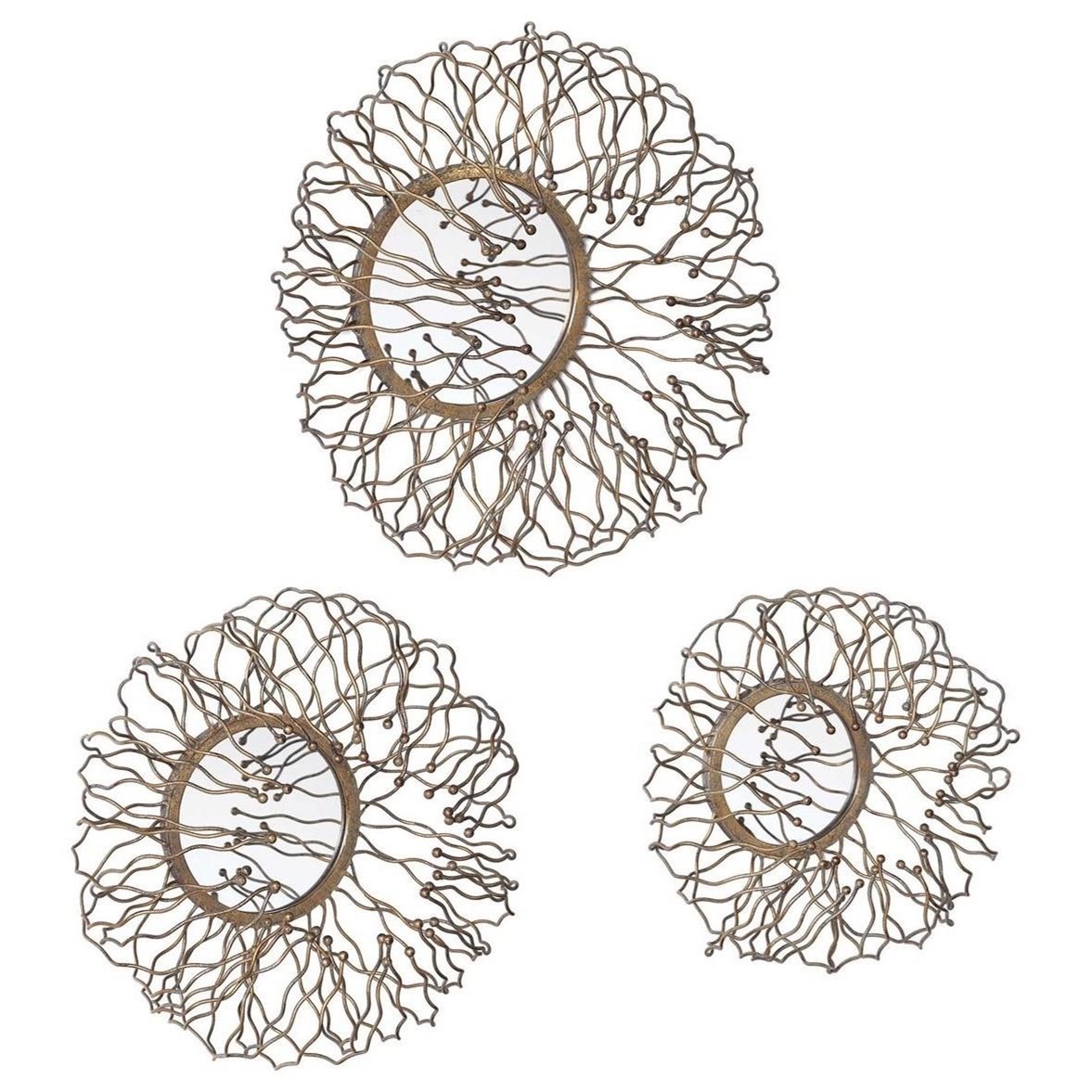 Uttermost Alternative Wall Decor Elin Mirrored Wall Decor Set Of