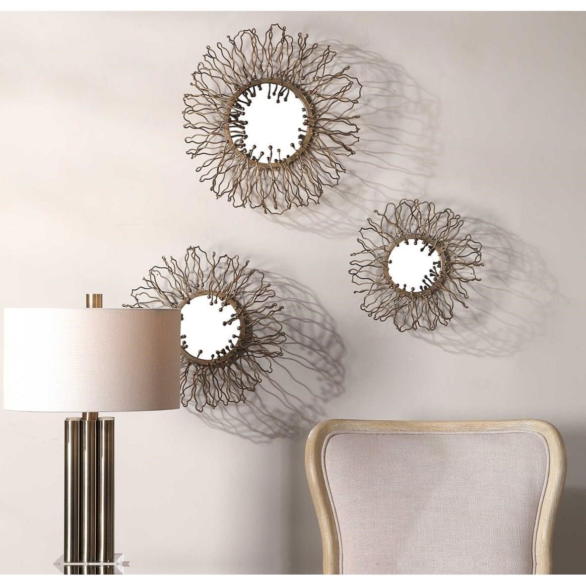 Alternative Wall Decor Elin Mirrored Wall Decor Set Of 3 Becker