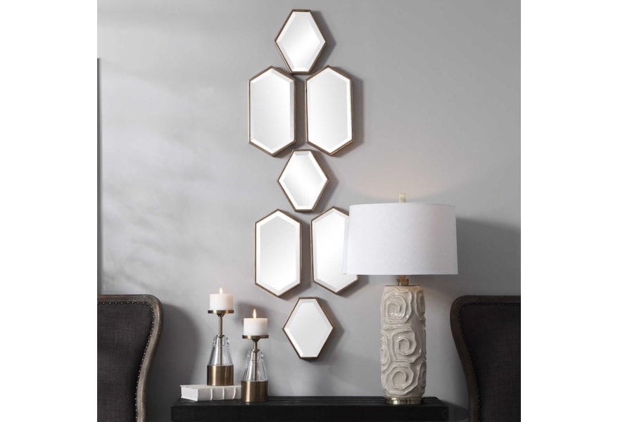 Uttermost Alternative Wall Decor Sarita Moroccan Mirrors Set Of 7