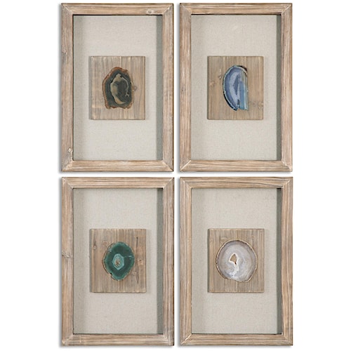 Uttermost Alternative Wall Decor 14499 Agate Stone S 4 Best Home Uttermost Alternative Wall Decor Agate Stone S 4
