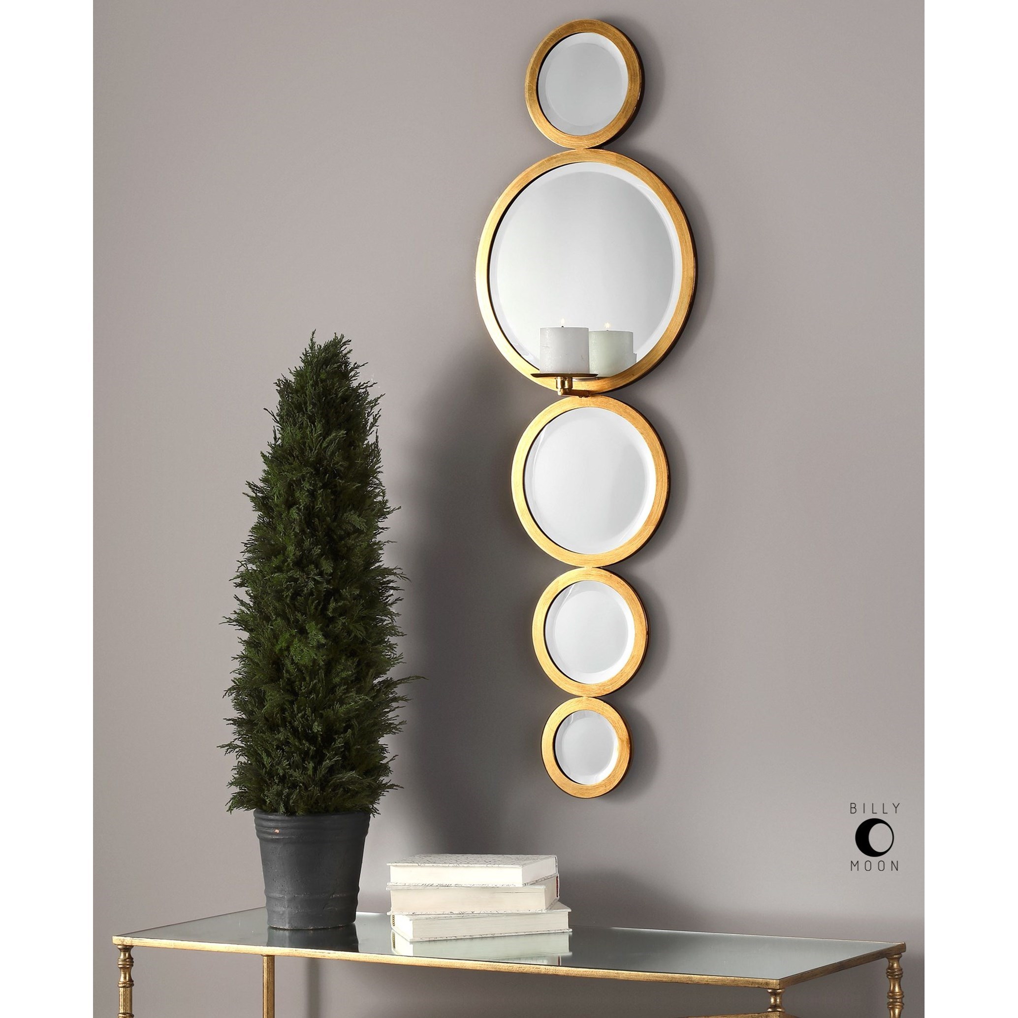 Uttermost Alternative Wall Decor 18935 Hailey Mirrored Candle Wall