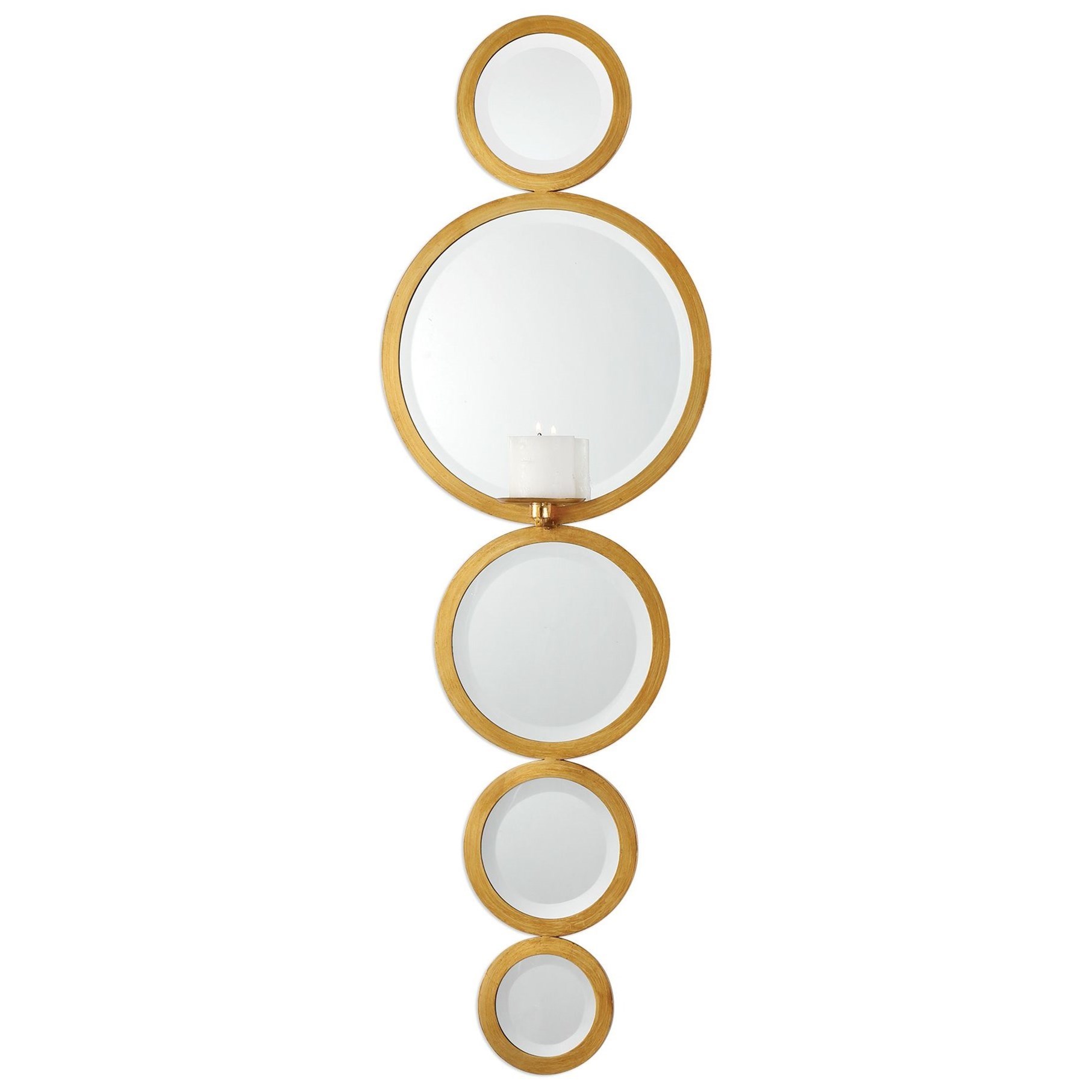 Uttermost Alternative Wall Decor Hailey Mirrored Candle Wall