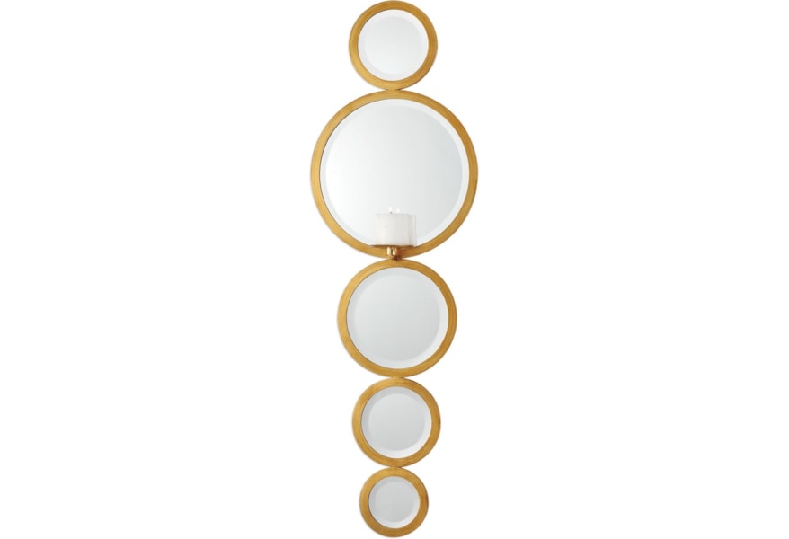 Uttermost Alternative Wall Decor Hailey Mirrored Candle Wall