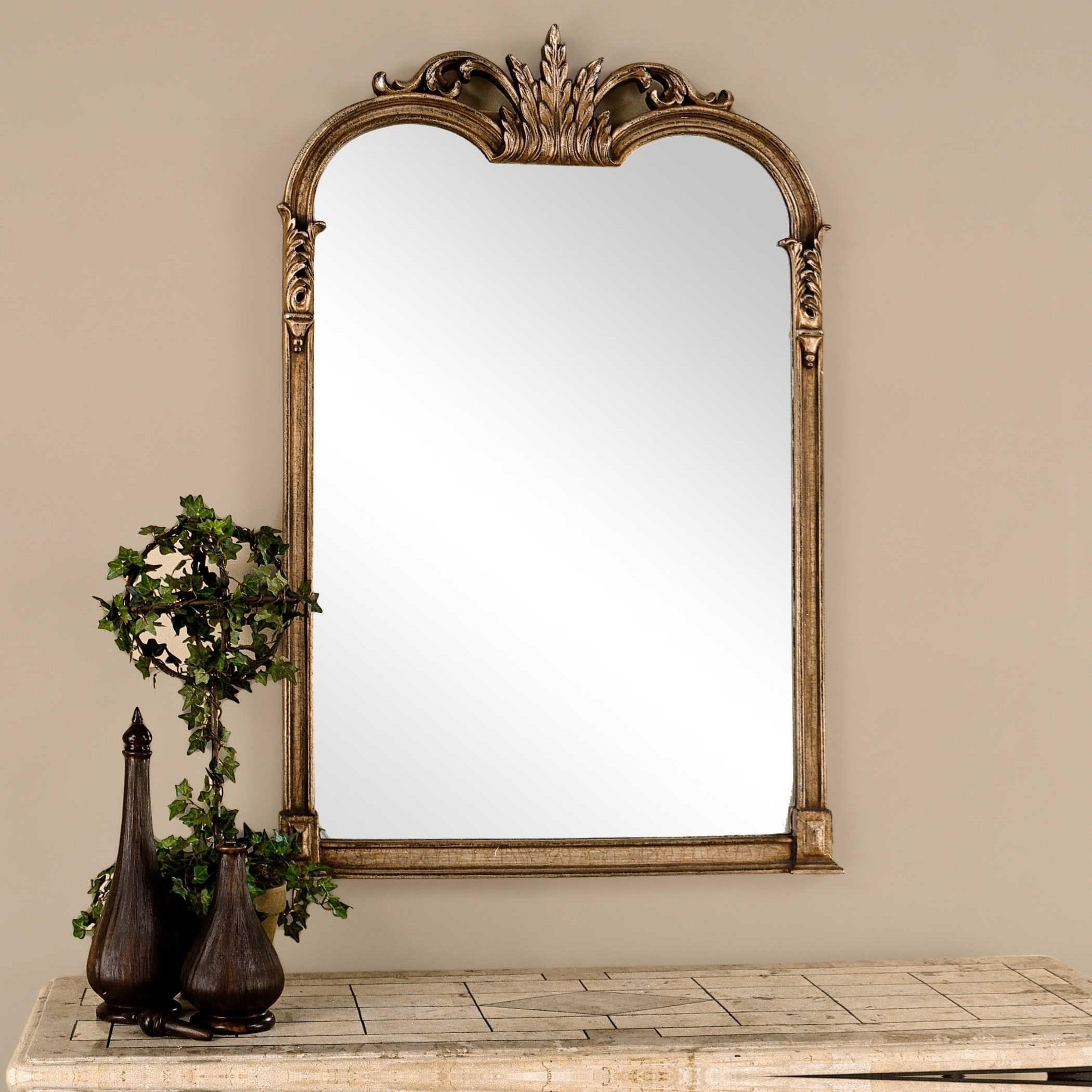 Uttermost Arched Mirrors 14018 P Jacqueline Vanity Mirror Dunk Bright Furniture Vanity Mirrors
