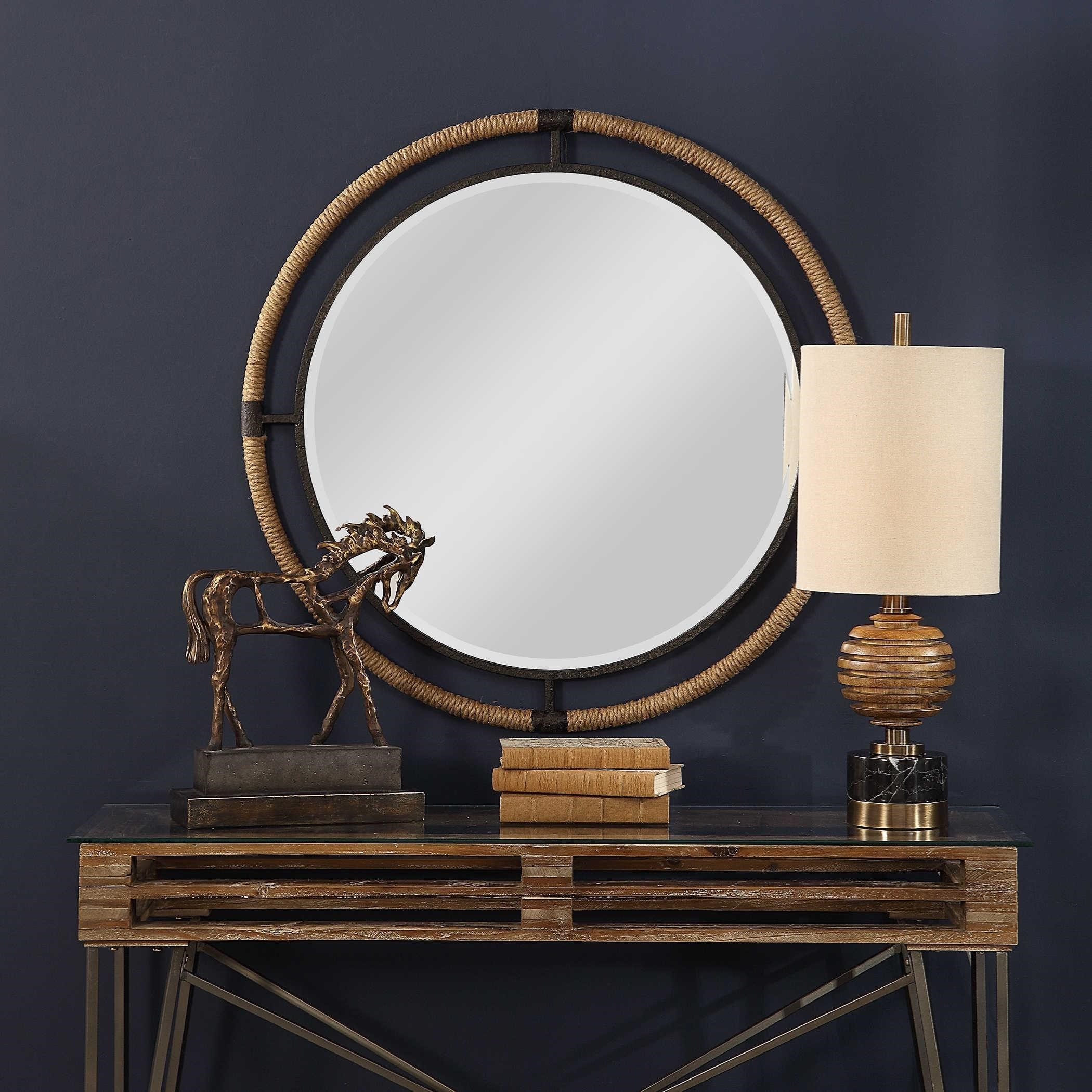 Uttermost Mirrors Round Melville Coastal Round Mirror Rooms