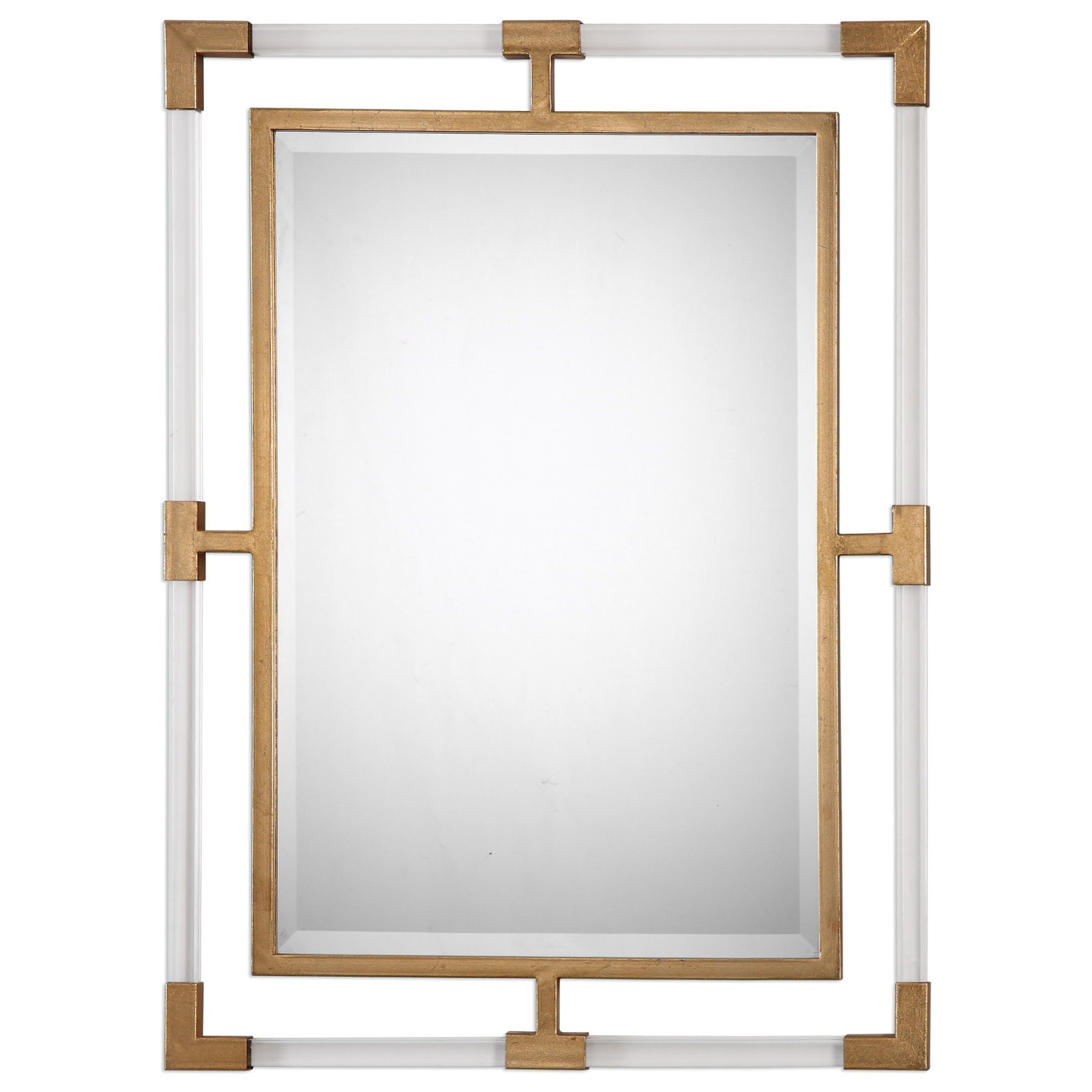Uttermost Mirrors 09124 Balkan Modern Gold Wall Mirror Hudson S