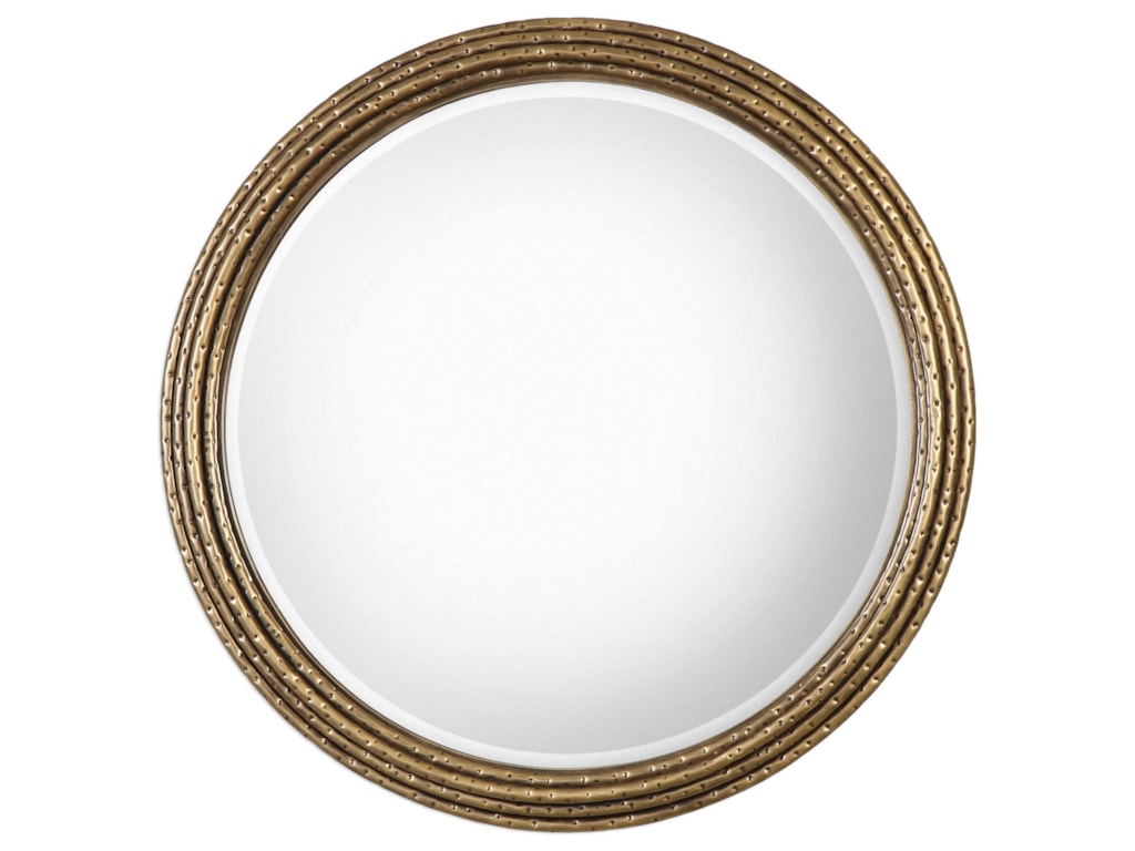 Mirrors Spera Round Gold Mirror Ruby Gordon Home Wall Uttermost Mirrorsspera Round Gold Mirror