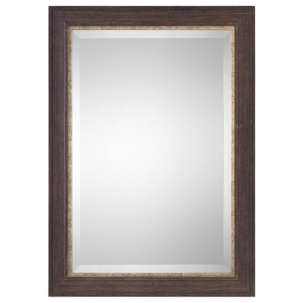 Uttermost Mirrors 09205 Hilliard Wall Mirror With Distressed Frame