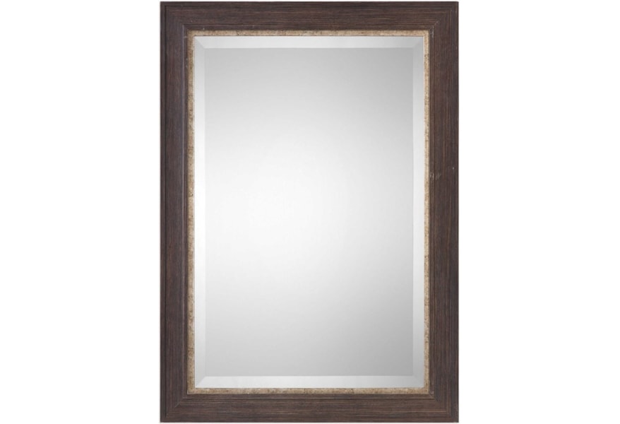Uttermost Mirrors 09205 Hilliard Wall Mirror With Distressed Frame