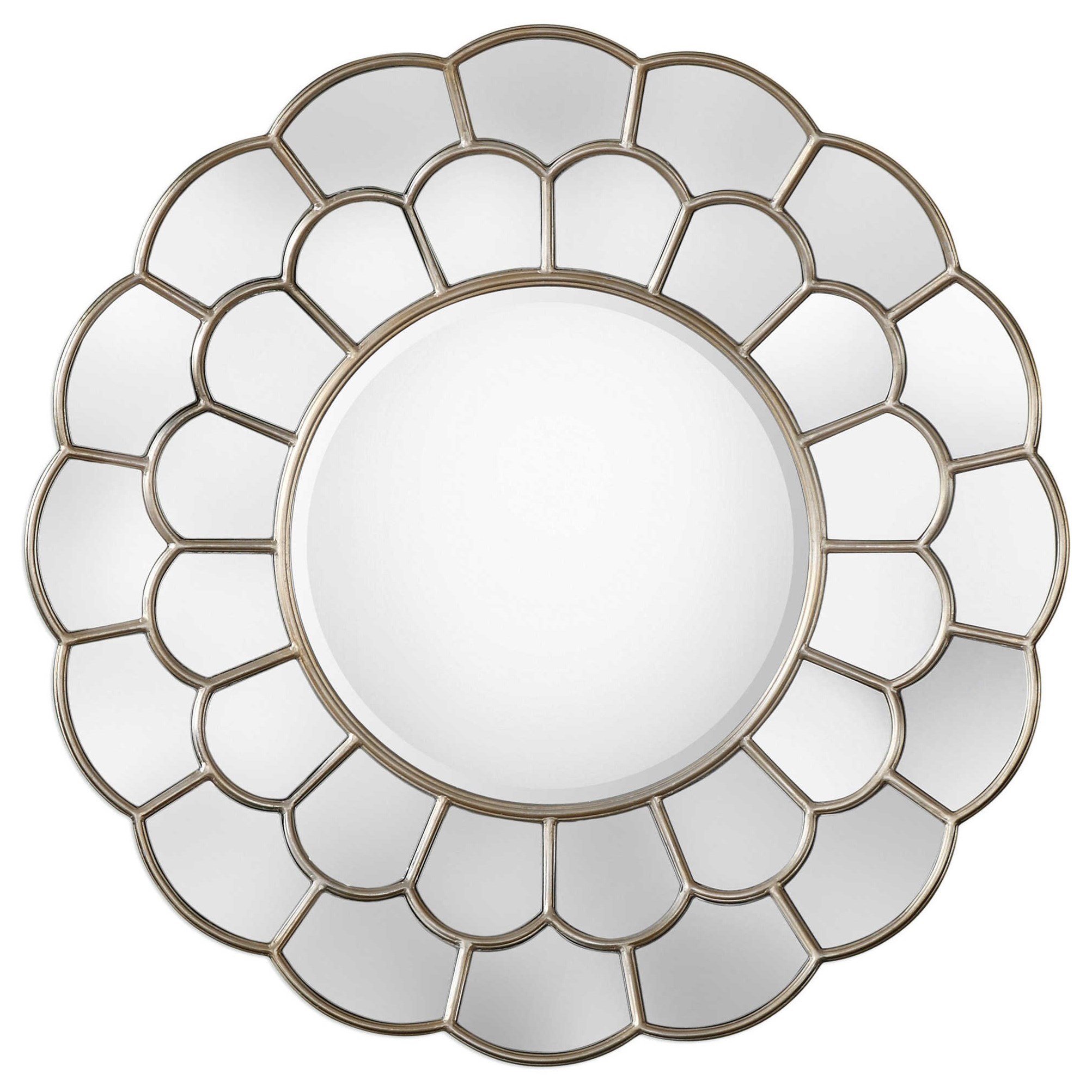Uttermost Mirrors Round 09217 Dahlia Silver Mirror Hudson S