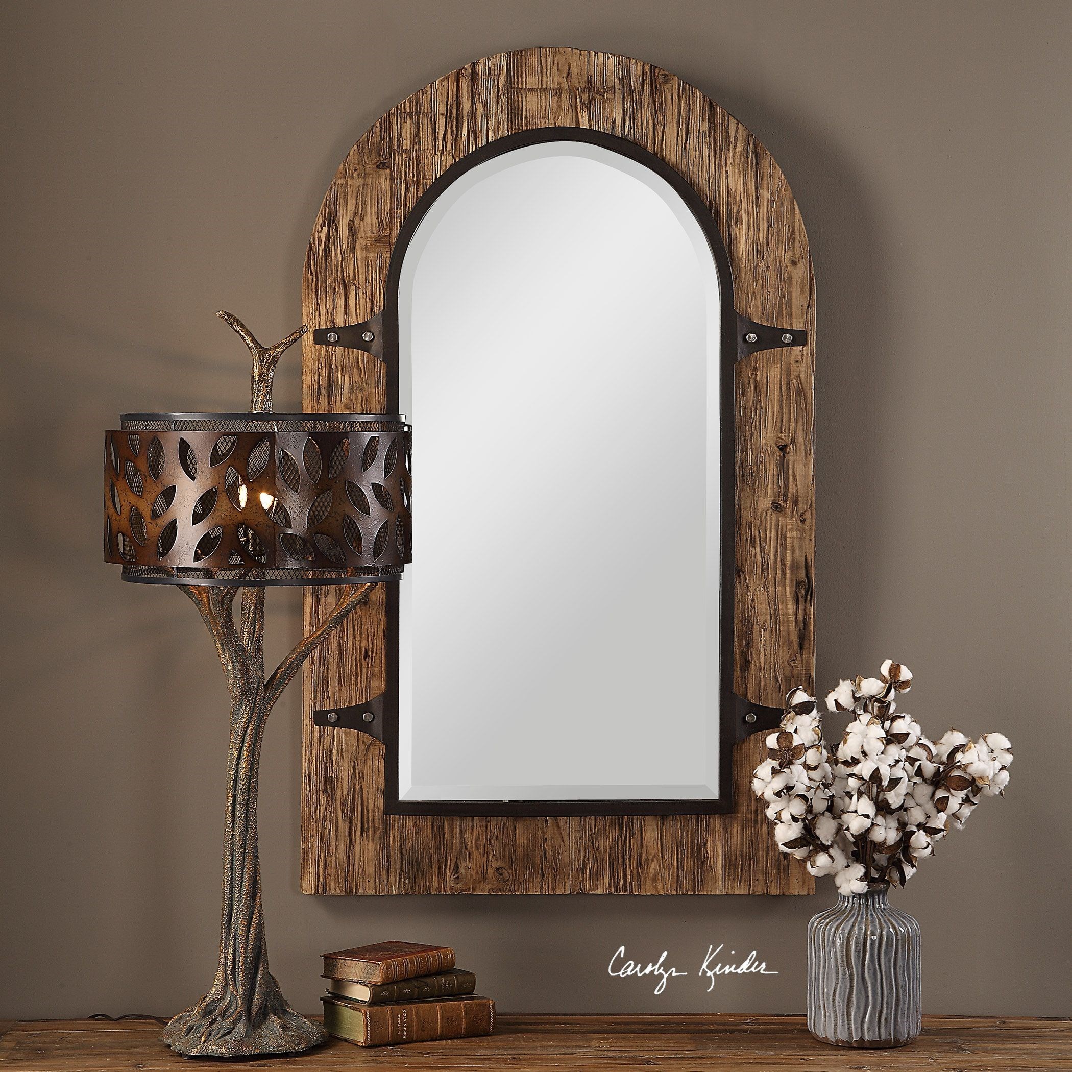 Uttermost Arched Mirrors Cassidy Wooden Arch Mirror Sheely S Furniture Appliance Wall Mirrors
