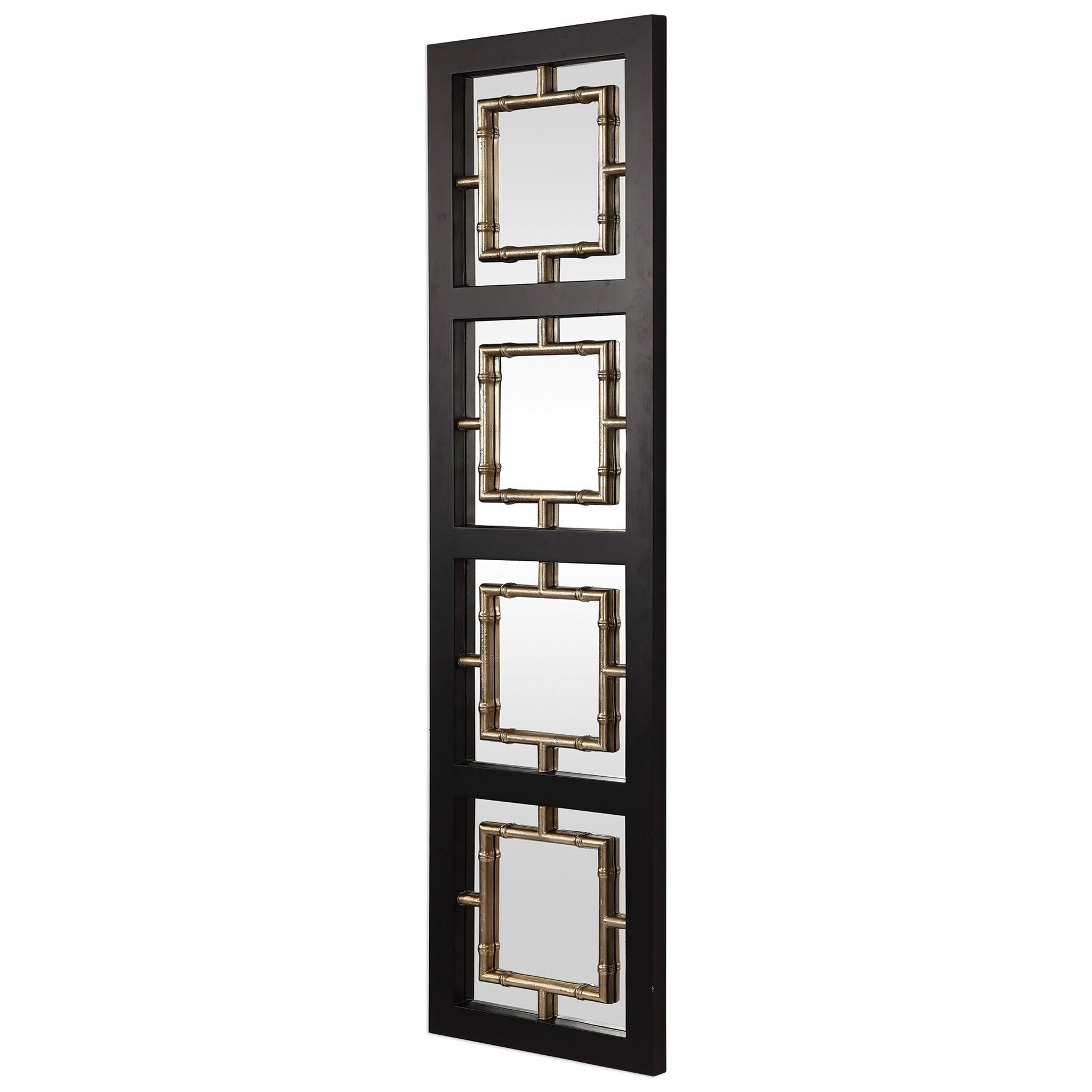 Mirrors Tadon Black Rectangle Mirror Becker Furniture Wall Mirrors