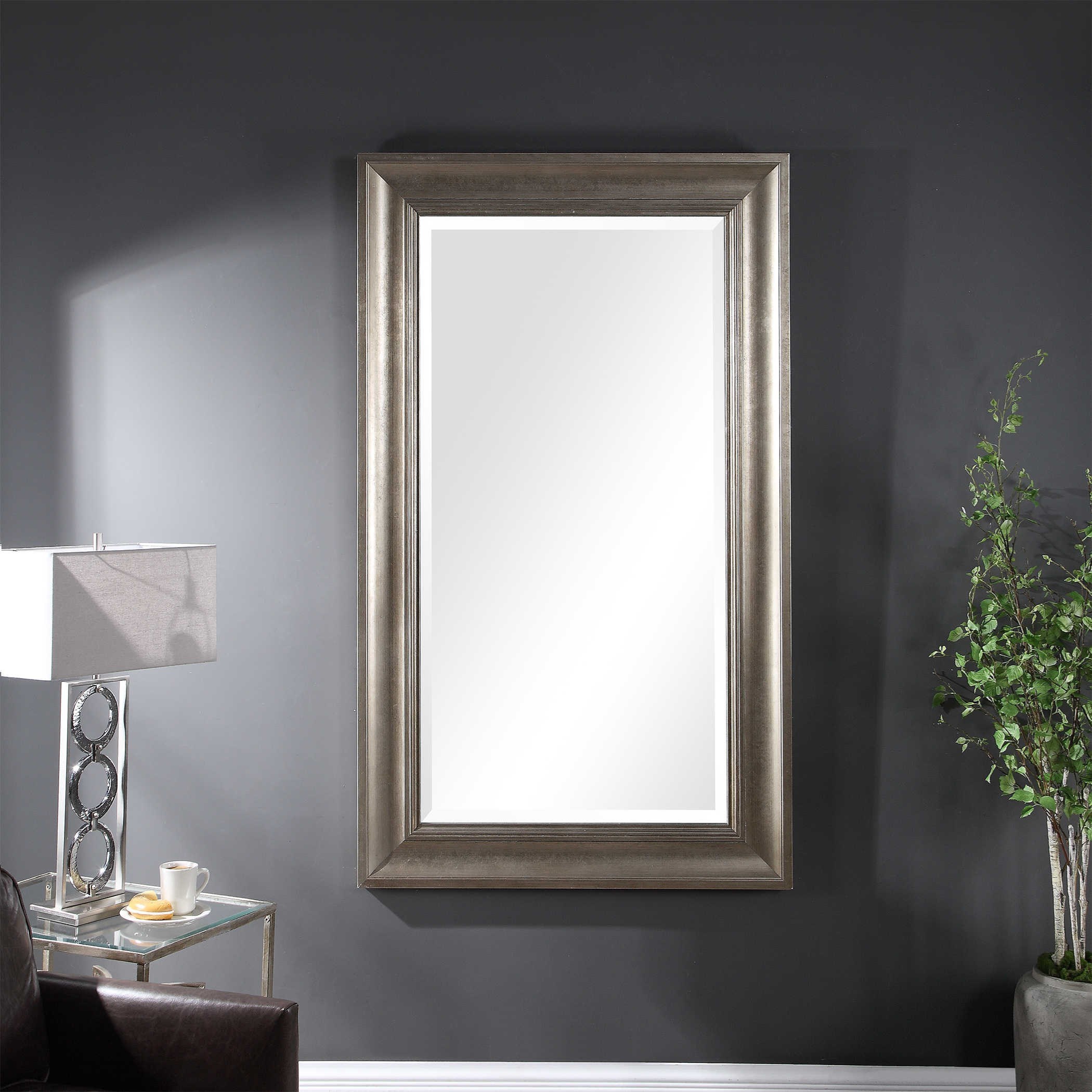 Uttermost Mirrors Palia Silver Leaf Wall Mirror Furniture