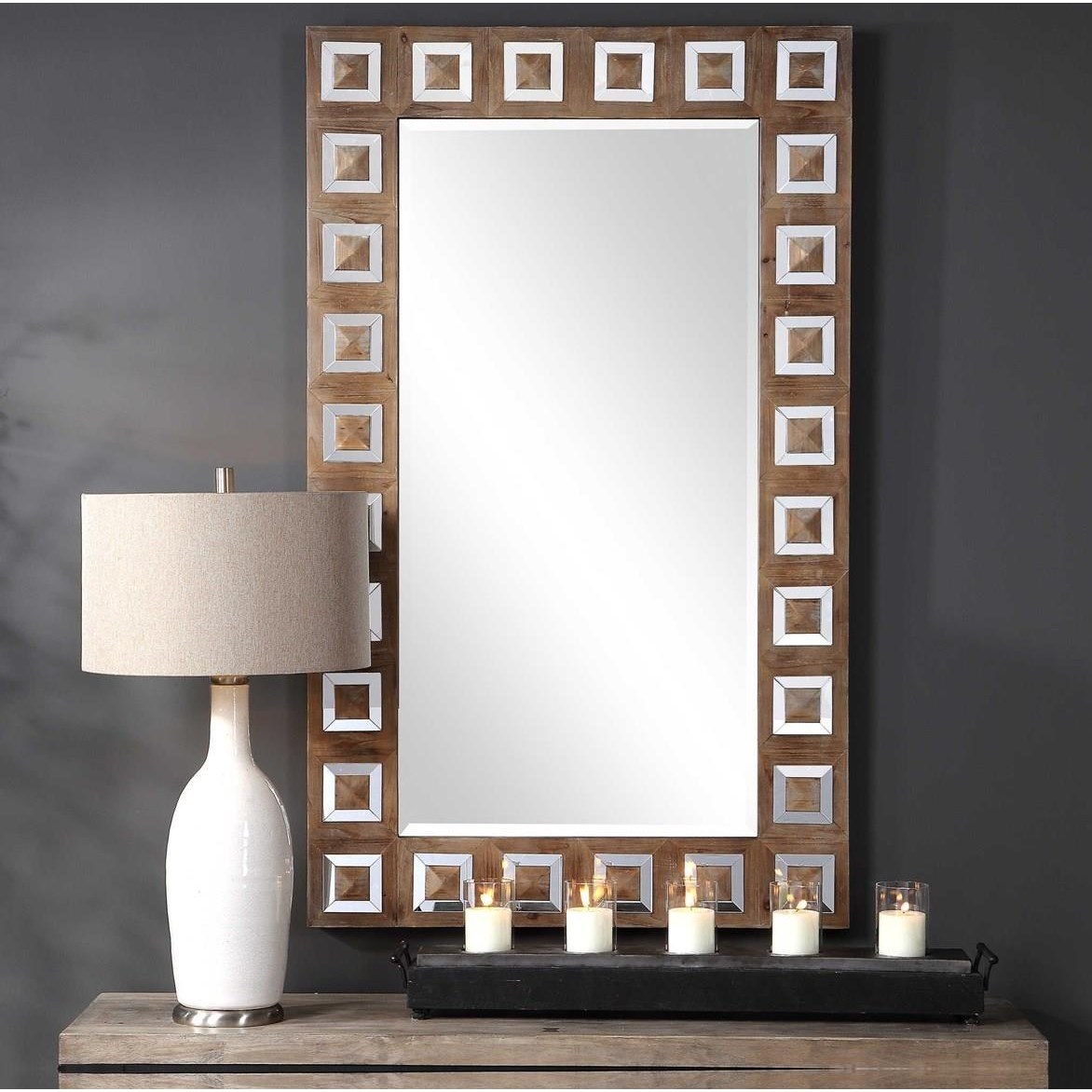 Uttermost Mirrors 09559 Anara Wooden Mirror Furniture And