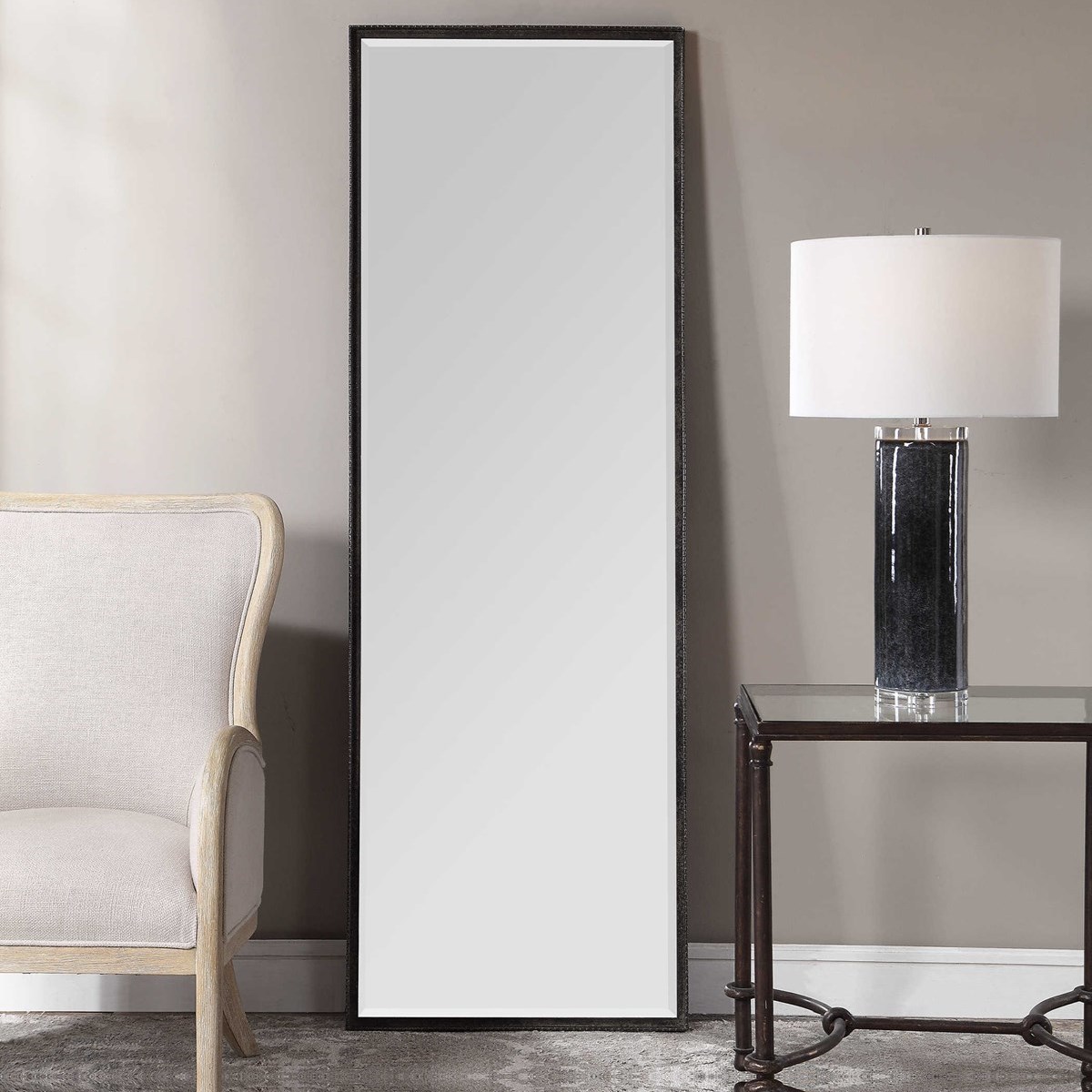 Uttermost Mirrors 09591 Callan Dressing Leaner Mirror Dunk Bright Furniture Floor Mirrors
