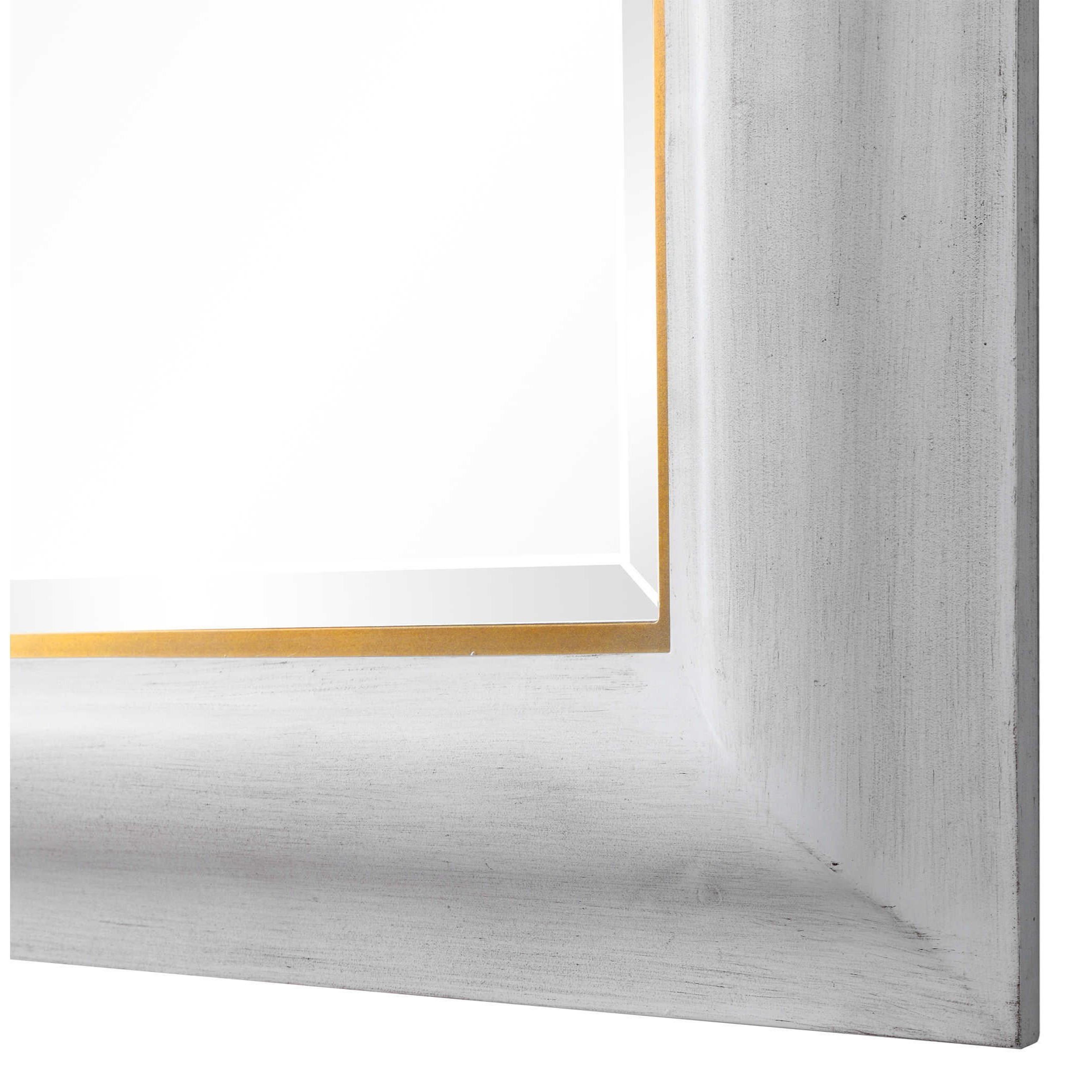 Uttermost Mirrors Piper Large White Mirror Wayside Furniture Wall Mirrors