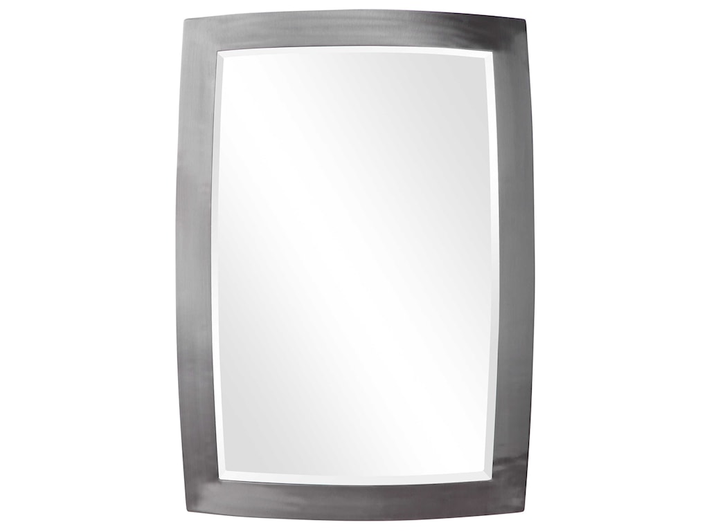 Uttermost Mirrors Haskill Brushed Nickel Mirror Wayside Furniture Wall Mirrors