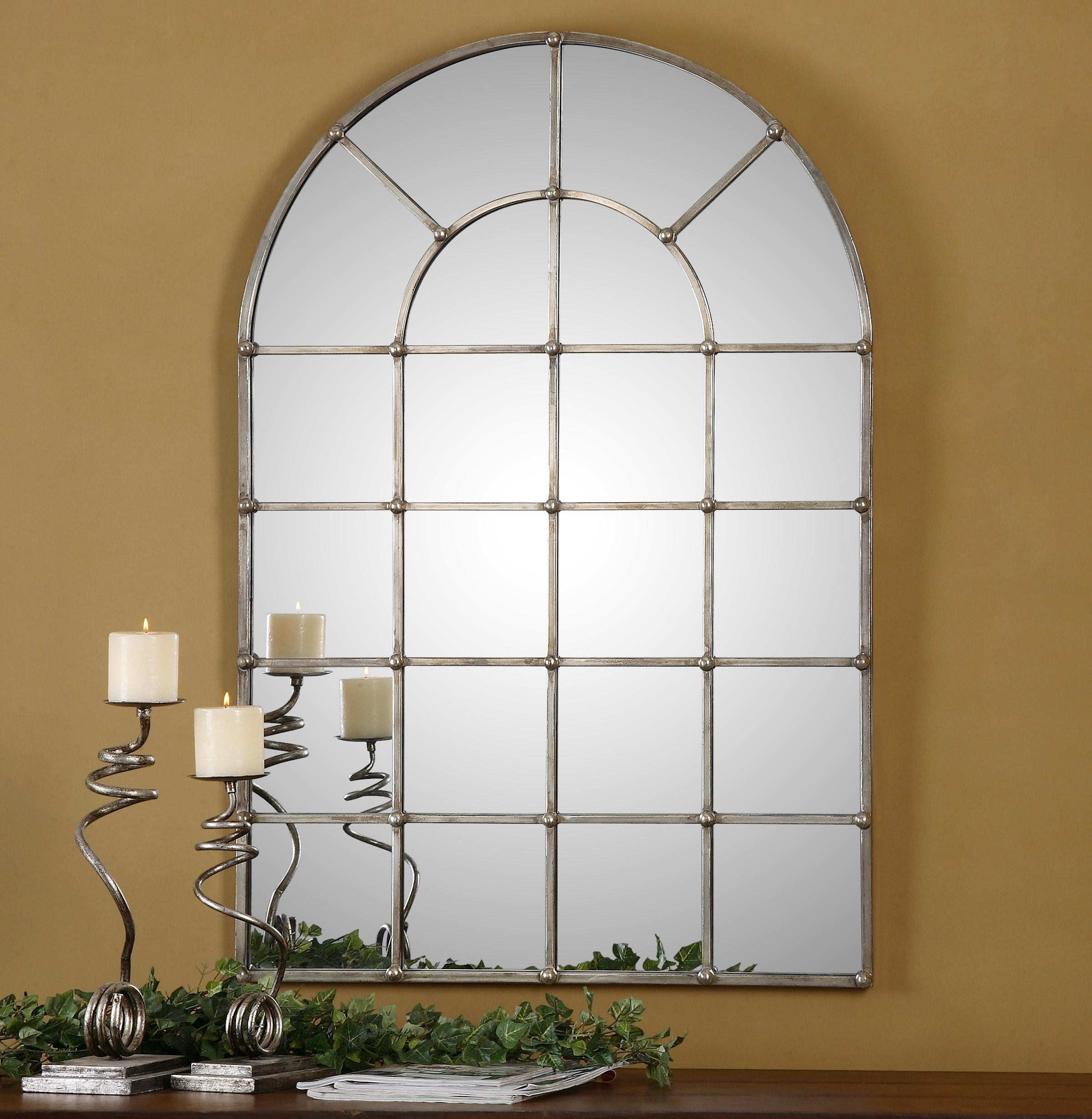 Uttermost Arched Mirrors Barwell Arch Window Mirror Wayside Furniture Wall Mirrors