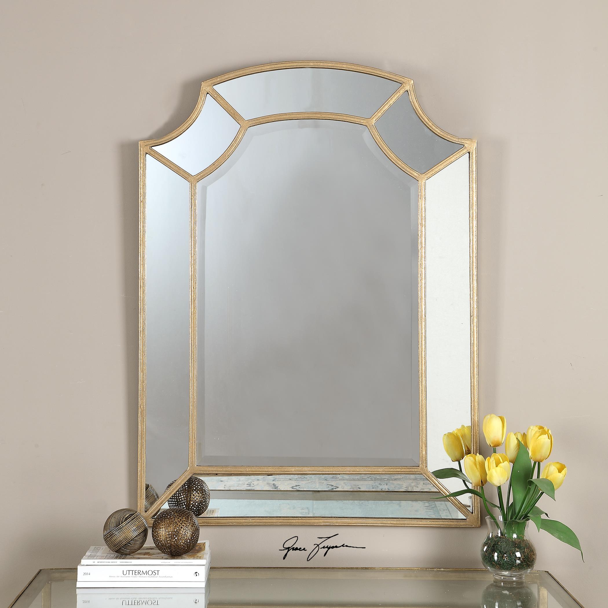 Uttermost Arched Mirrors 12929 Francoli Gold Arch Mirror Corner