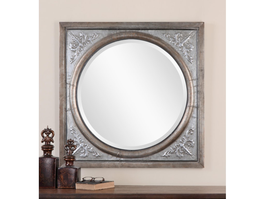 Uttermost MirrorsIreneus Burnished Silver Mirror