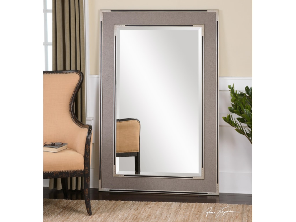Uttermost MirrorsAlfred Oversized Gray-Tan Mirror