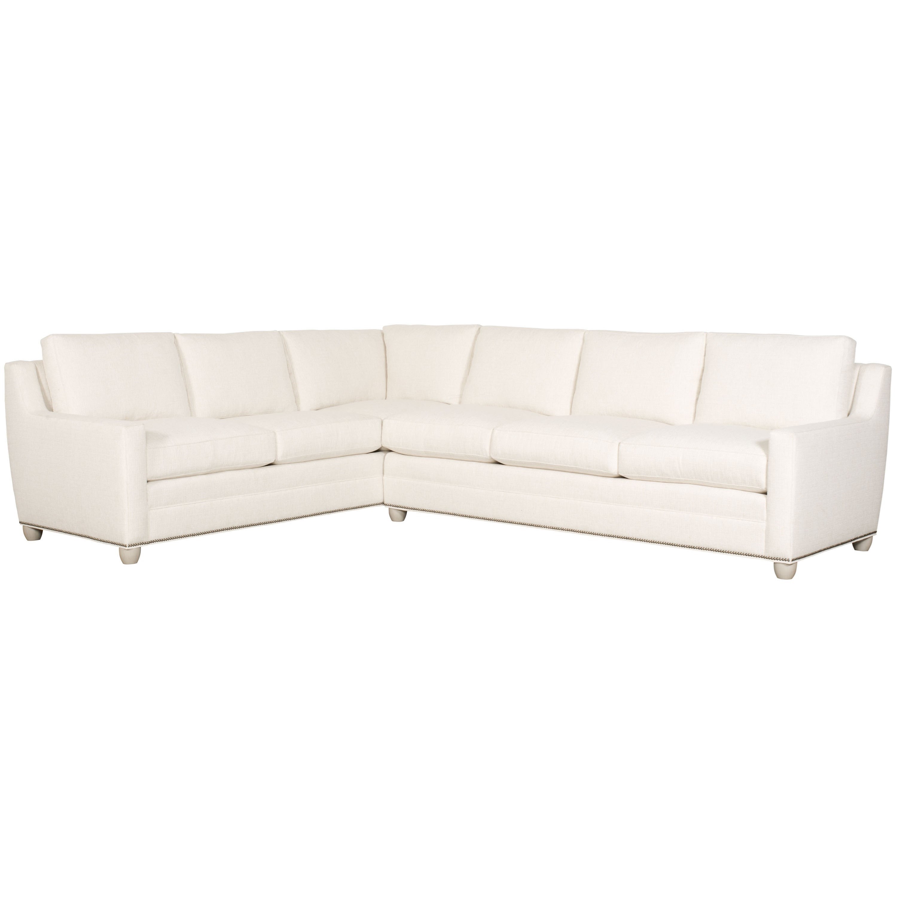 Vanguard Furniture American Bungalow Fairgrove Sectional With Sloped Track Arms Jacksonville Furniture Mart Sectional Sofas