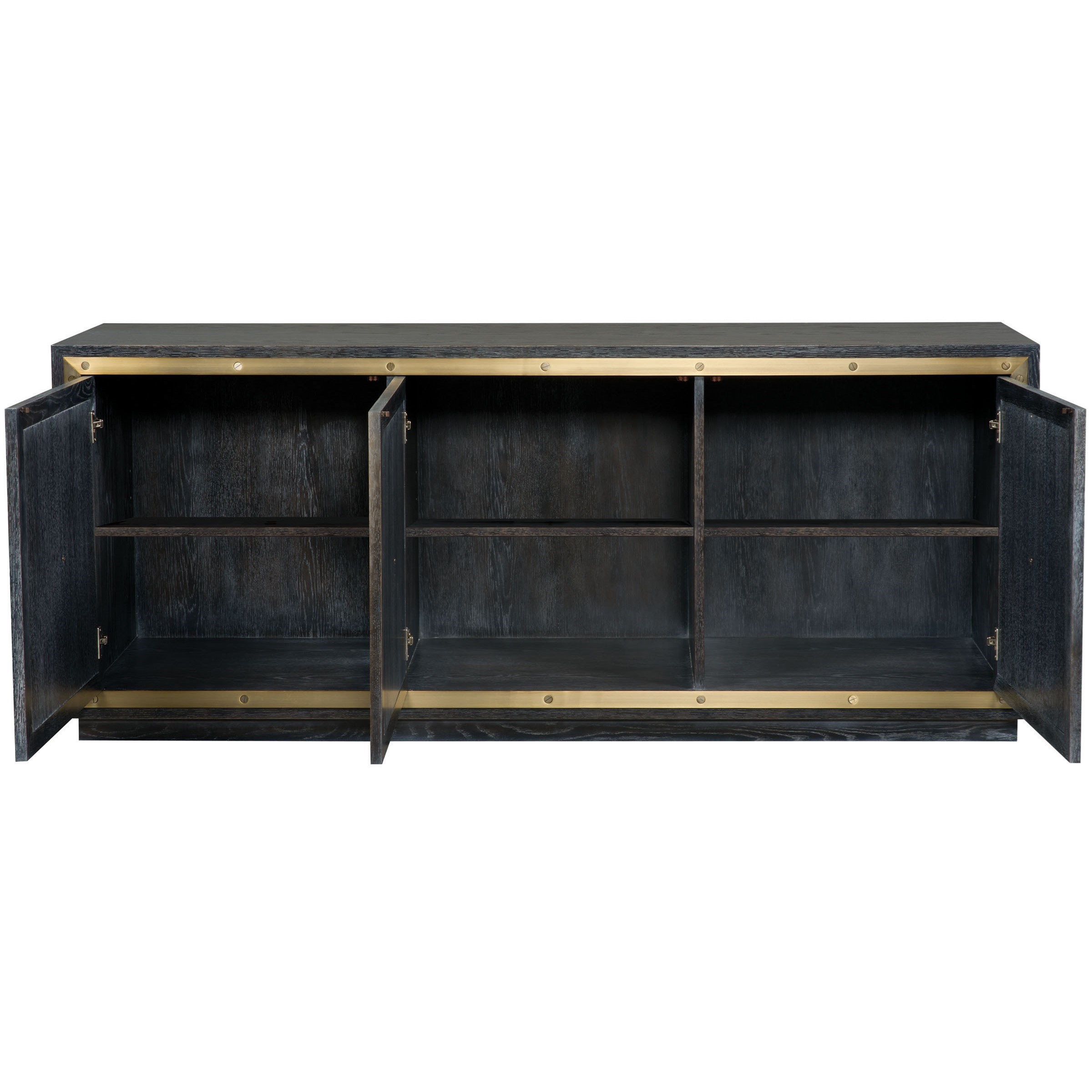 Vanguard Furniture Crouse By Thom Filicia Home 9342sc Transitional Sofa Console Table Dining Buffet With Adjustable Shelves Baer S Furniture Buffets