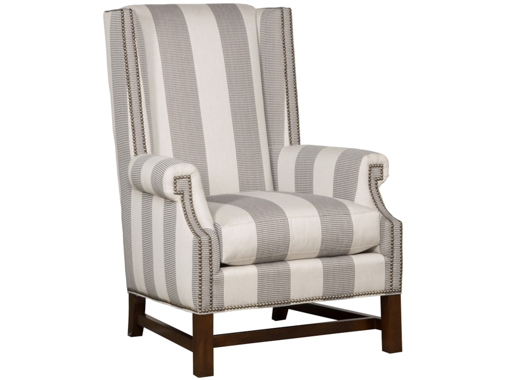 Vanguard Furniture Michael Weiss Albert Wing Chair With Wood Base Vanguard Furniture Michael Weissalbert Wing Chair