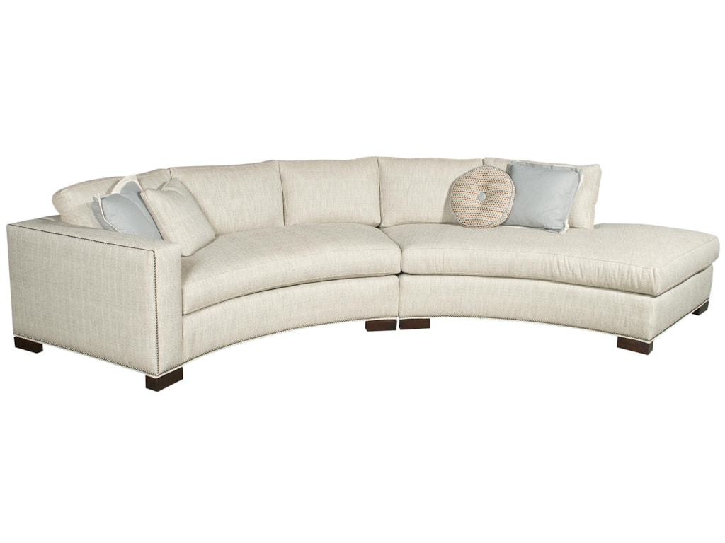 Vanguard Furniture Michael Weiss Curved One Arm Bennett Sectional Vanguard Furniture Michael Weissbennett Sectional