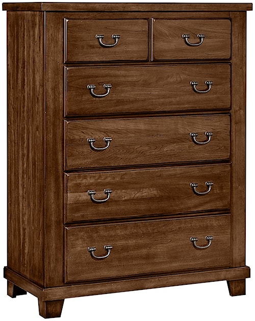 Vaughan Bett American Cherry Solid Wood Chest 5 Vaughan Bett American Cherry Solid Wood Chest 5 Drawers